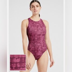 NWT ATHLETA- Maldives Printed One Piece Swimsuit Size L